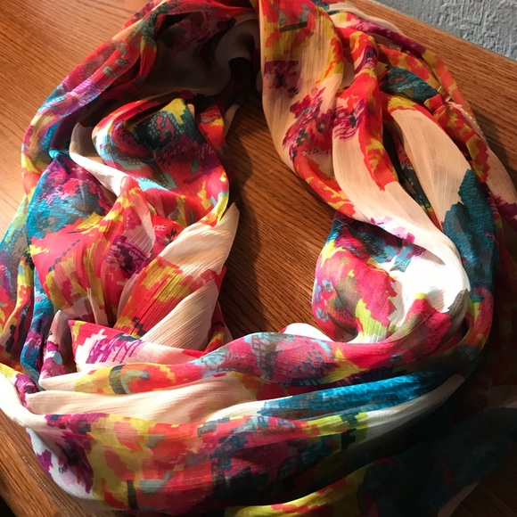 Accessories Bright And Colorful Double Wrap Infinity Scarf Poshmark